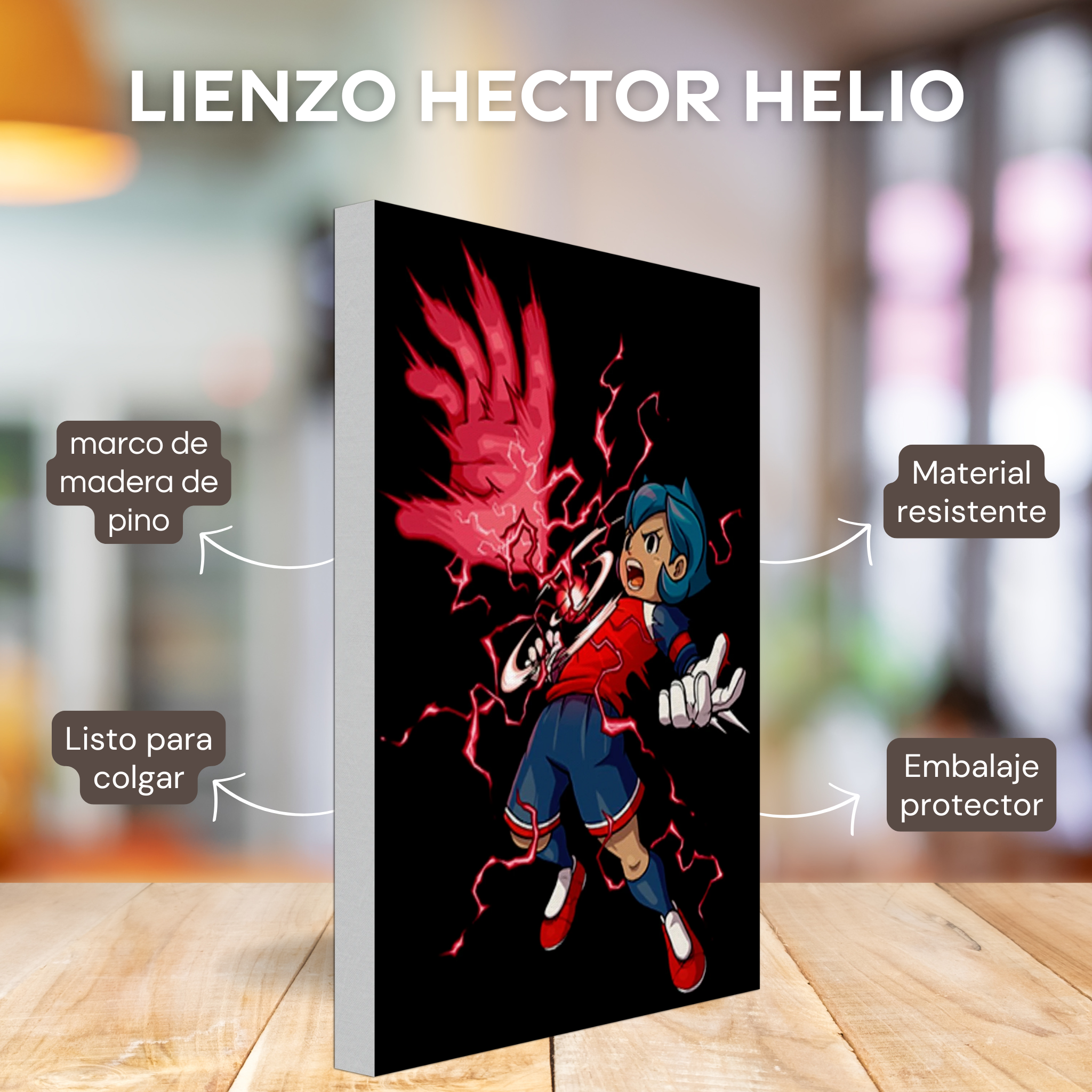 Lienzo Personalizado Hector Negro