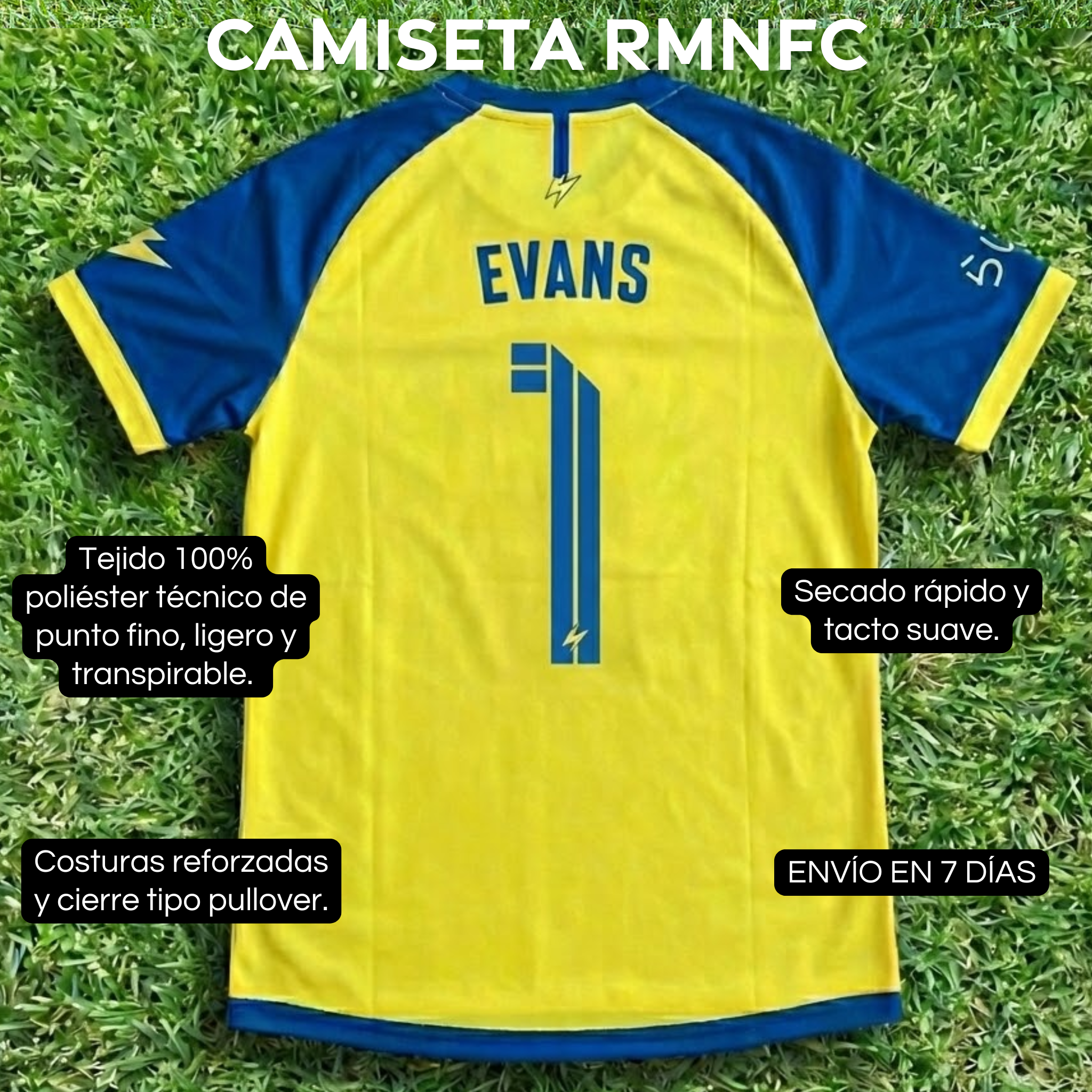 Camiseta RMON FC (NOMBRE y DORSAL)