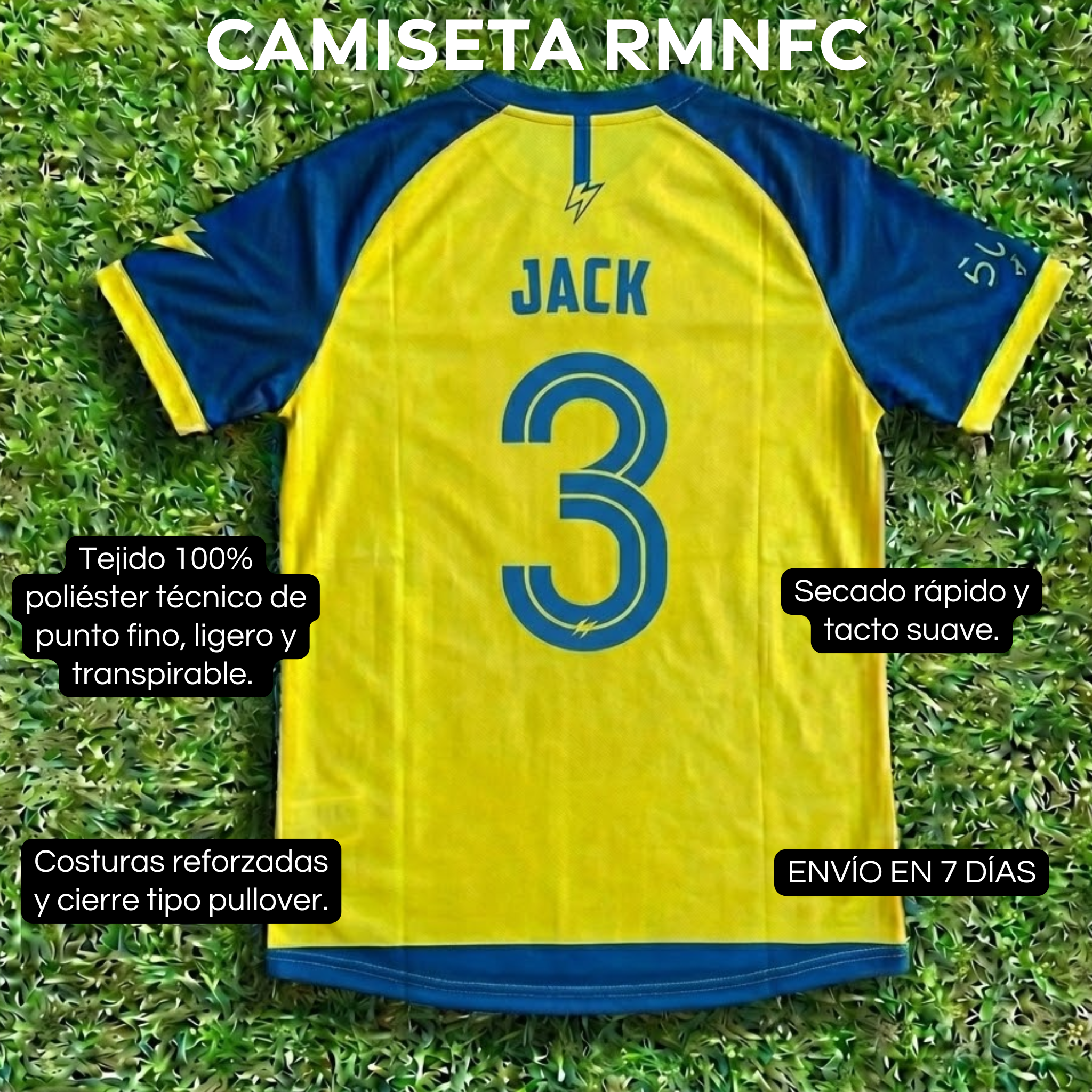 Camiseta RMON FC (NOMBRE y DORSAL)