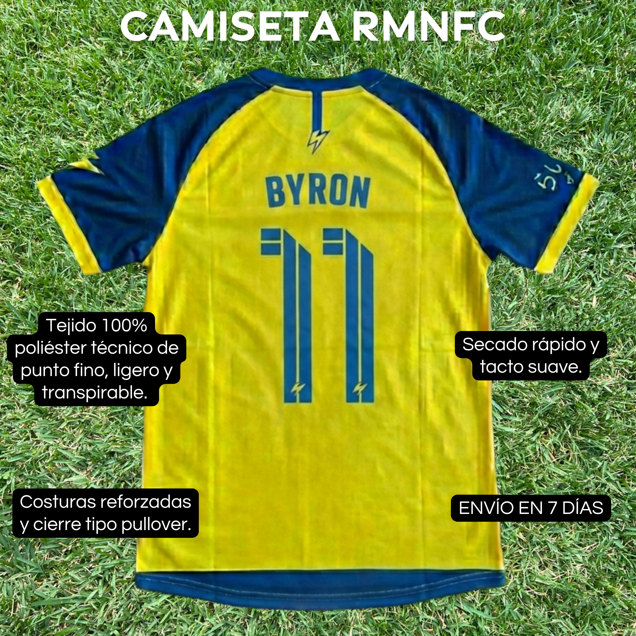 Camiseta RMON FC (NOMBRE y DORSAL)