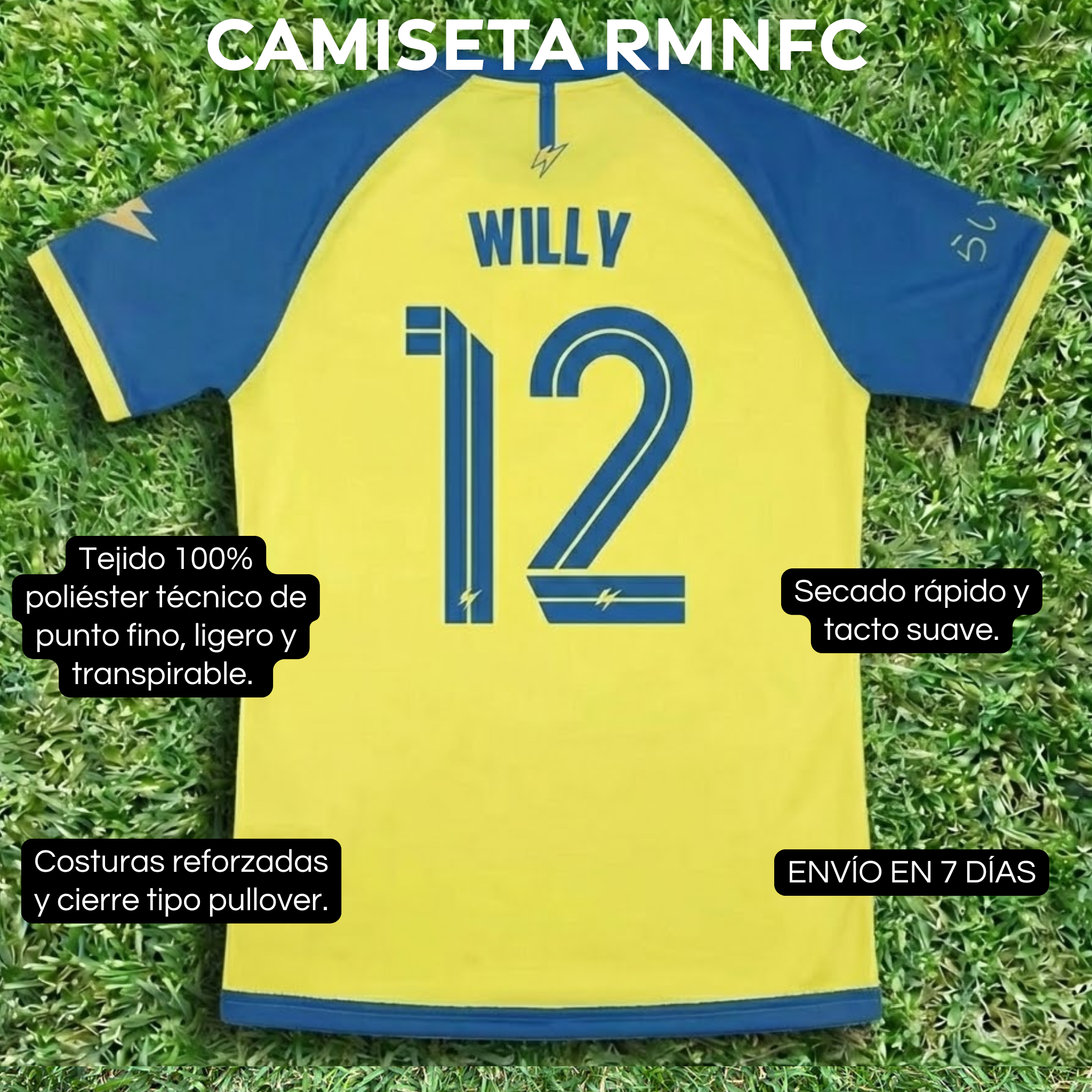Camiseta RMON FC (NOMBRE y DORSAL)